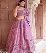 Ready to Wear Lehenga & Unstitched Blouse With Dupatta