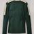 Men's deep green suede pure lambskin leather jacket white padded shoulder chris evans style