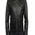 Stylish genuine black leather biker jacket  slim fit moto 2 pocket style straight zip style