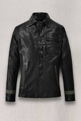 men's black lambskin leather biker jacket classic zip up style elegant 1