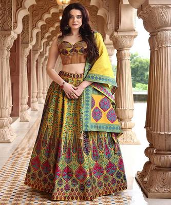 Ready to Wear Lehenga & Unstitched Blouse With Dupatta 1