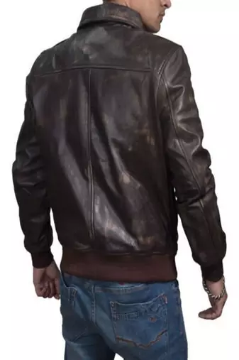 men's brown lambskin leather biker jacket classic moto zip style premium classic
