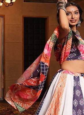 Printed Ready to Wear Lehenga & Blouse With Dupatta 2