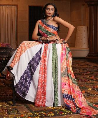 Printed Ready to Wear Lehenga & Blouse With Dupatta 4