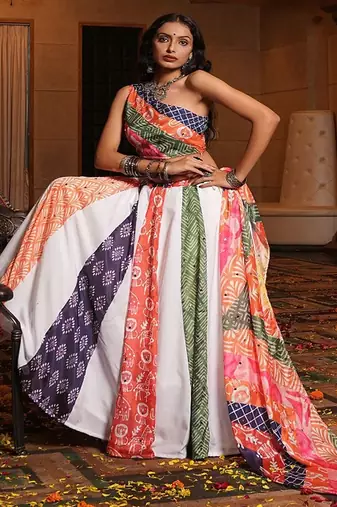 Printed Ready to Wear Lehenga & Blouse With Dupatta