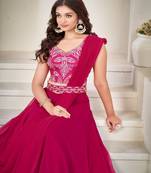 Embroidery Work Georgette Fabric Lehenga Choli With Georgette Dupatta