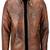 Stylish pure lambskin tan brown leather jacket motorcycle jacket biker