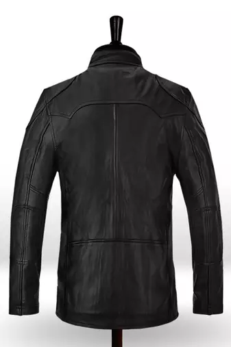 men's black lambskin leather biker jacket vintage inspired look classic