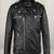 Classic vintage black stylish pure lambskin leather jacket jefry morgan walking dead look