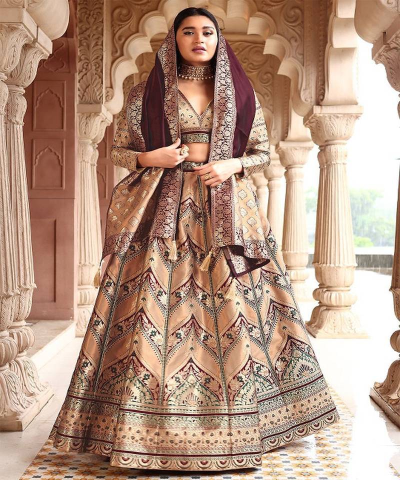 Ready to Wear Lehenga & Unstitched Blouse With Dupatta