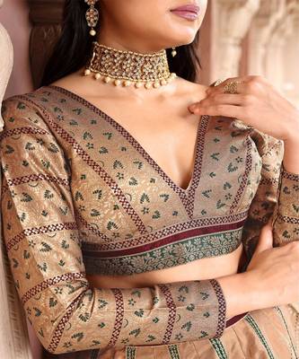 Ready to Wear Lehenga & Unstitched Blouse With Dupatta 2