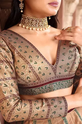 Ready to Wear Lehenga & Unstitched Blouse With Dupatta