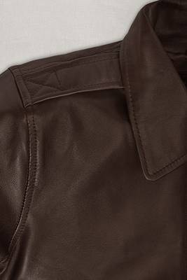 men's dark brown lambskin leather biker jacket classic moto zip genuine 3