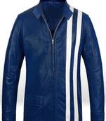men's white lambskin leather biker jacket classic zip up style stylish