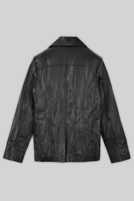 men's black premium lambskin leather jacket vintage inspired look signature 2