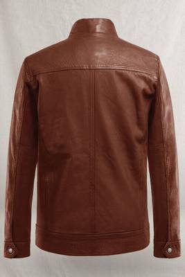 men's dark brown lambskin leather biker jacket classic moto zip superior 2