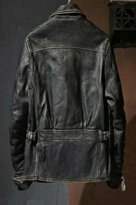 men's black premium lambskin leather jacket vintage inspired look original 3