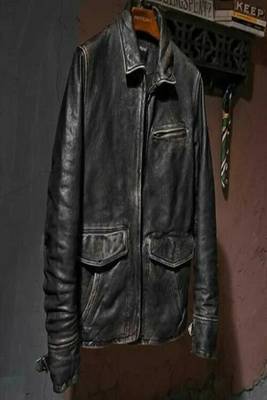 men's black premium lambskin leather jacket vintage inspired look original 4