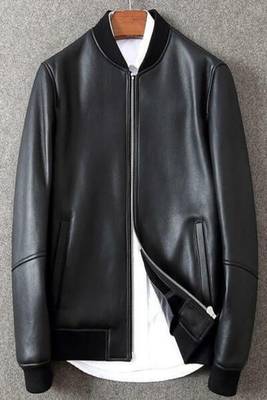 men's black lambskin leather bomber jacket vintage inspired look stylish 1