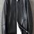 Mens genuine bomber rib collar vintage black stylish pure lambskin leather jacket