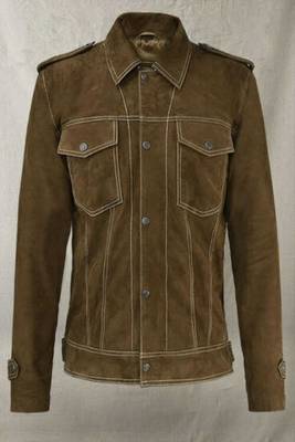 men's brown suede leather jacket classic zip up style versatile 1