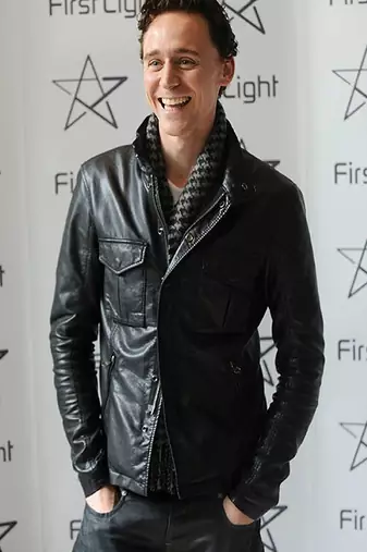 Mens genuine classic vintage black stylish pure lambskin leather tom hiddleston look
