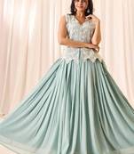 Floral Embroidered Choli With Skirt