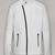 Mens genuine classic vintage white zipper stylish pure lambskin leather vin diesel look