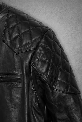 men's black premium lambskin leather jacket vintage inspired look top grade 3