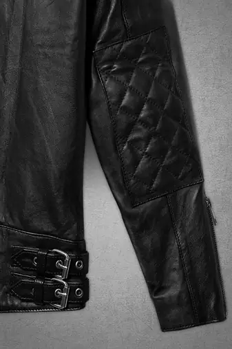 men's black premium lambskin leather jacket vintage inspired look top grade