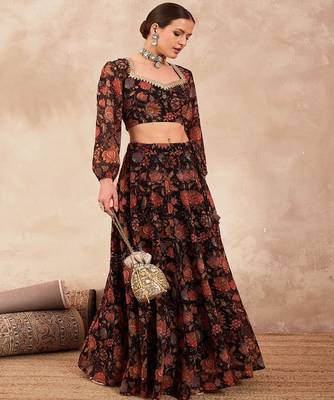 Printed Ready to Wear Lehenga & 1