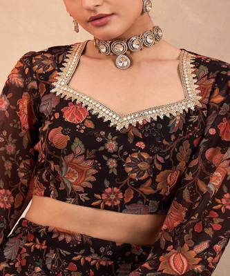 Printed Ready to Wear Lehenga & 2