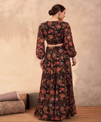 Printed Ready to Wear Lehenga & 3