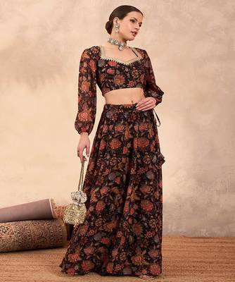 Printed Ready to Wear Lehenga & 4