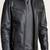 Mens genuine classic black stylish zip 2 pocket pure lambskin leather biker jacket