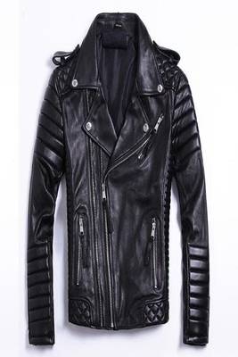 men's black lambskin leather biker jacket premium quilted design unique 1