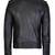 Mens genuine classic black stylish zip quilted pure lambskin leather biker jacket
