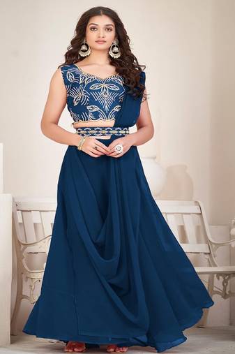 Semi Stitched Lehenga Choli