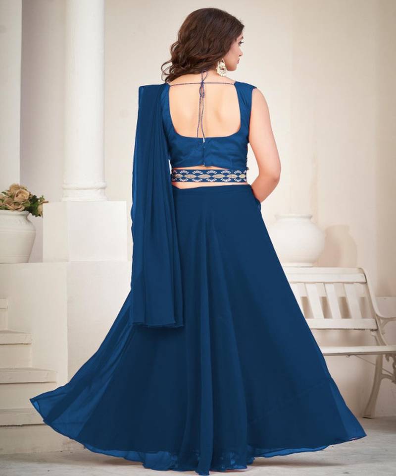 Semi Stitched Lehenga Choli