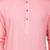 Elegent pink rayon long kurta with white pants