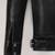 Mens genuine classic black stylish zipper moto jacket pure lambskin leather