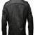 Mens genuine classic black quilted stylish zipper moto jacket pure lambskin leather