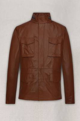 men's brown lambskin leather jacket classic zip up style advanced 1