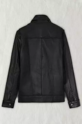men's black lambskin leather biker jacket classic moto zip style stylish ultimate