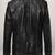 Mens genuine classic black 2 pockets  biker leather jacket pure lambskin
