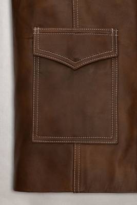 men's brown lambskin leather biker jacket classic moto zip style premium deluxe 3