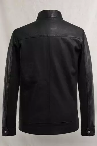 men's black lambskin leather biker jacket classic moto zip style stylish featured