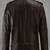 Mens genuine soft brown enforcer rubbed biker leather jacket pure lambskin