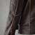 Mens genuine soft brown enforcer rubbed biker leather jacket pure lambskin