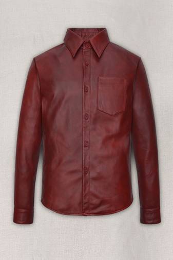 men's brown lambskin leather jacket classic zip up style featured